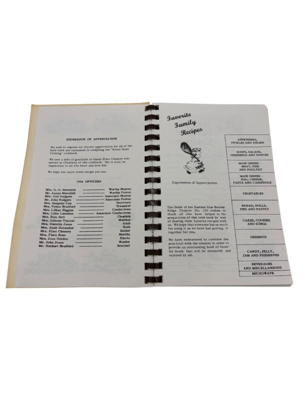 Home Made Cooking 1994 Knoxville TN Eastern Star Cookbook Church Recipes Vintage - Picture 3 of 9